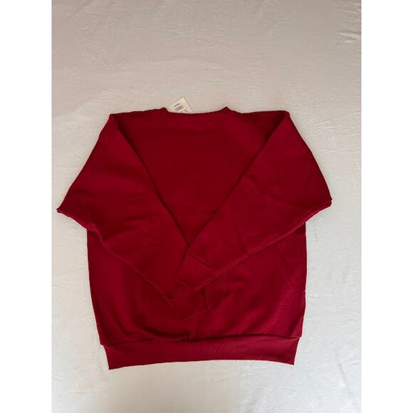 Vintage NWT 90s Izod Sport Sweatshirt Burgundy Tennis Size L - Picture 2 of 6